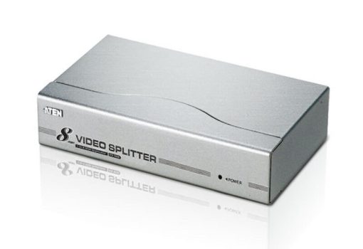 מפצל VGA בעל 8 יציאות תומך ברוחב פס של 350MHz עד 3 רמות VS98A