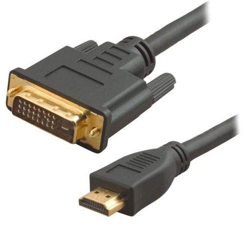 כבל HDMI ל DVI 18+1 זכר 5M - 9235