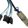 כבל MINI SAS 26P - 4X SATA 7P 1M - 3013