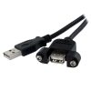 כבל usb A/A זכר נקבה לפנל 2מטר  - 8707