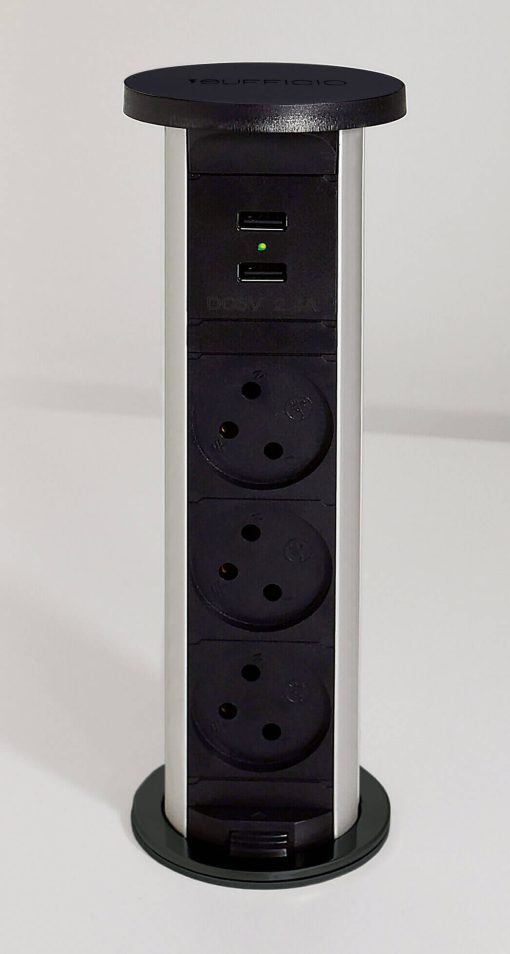 נשלפת מוגנת מים  USB IT-43C 2.4 כפול A  עמדת עבודה  Innera Torre desktop socket series