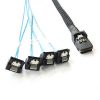 MINI SATA 36P TO 4X SATA 7P 90D 0.5M - 3020
