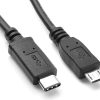 כבל TYPE C USB 3.1 תקע C זכר - MICRO B 2.0 זכר אורך 1 מטר - 3862