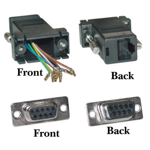 מתאם RJ45 נקבה - DB9 נקבה